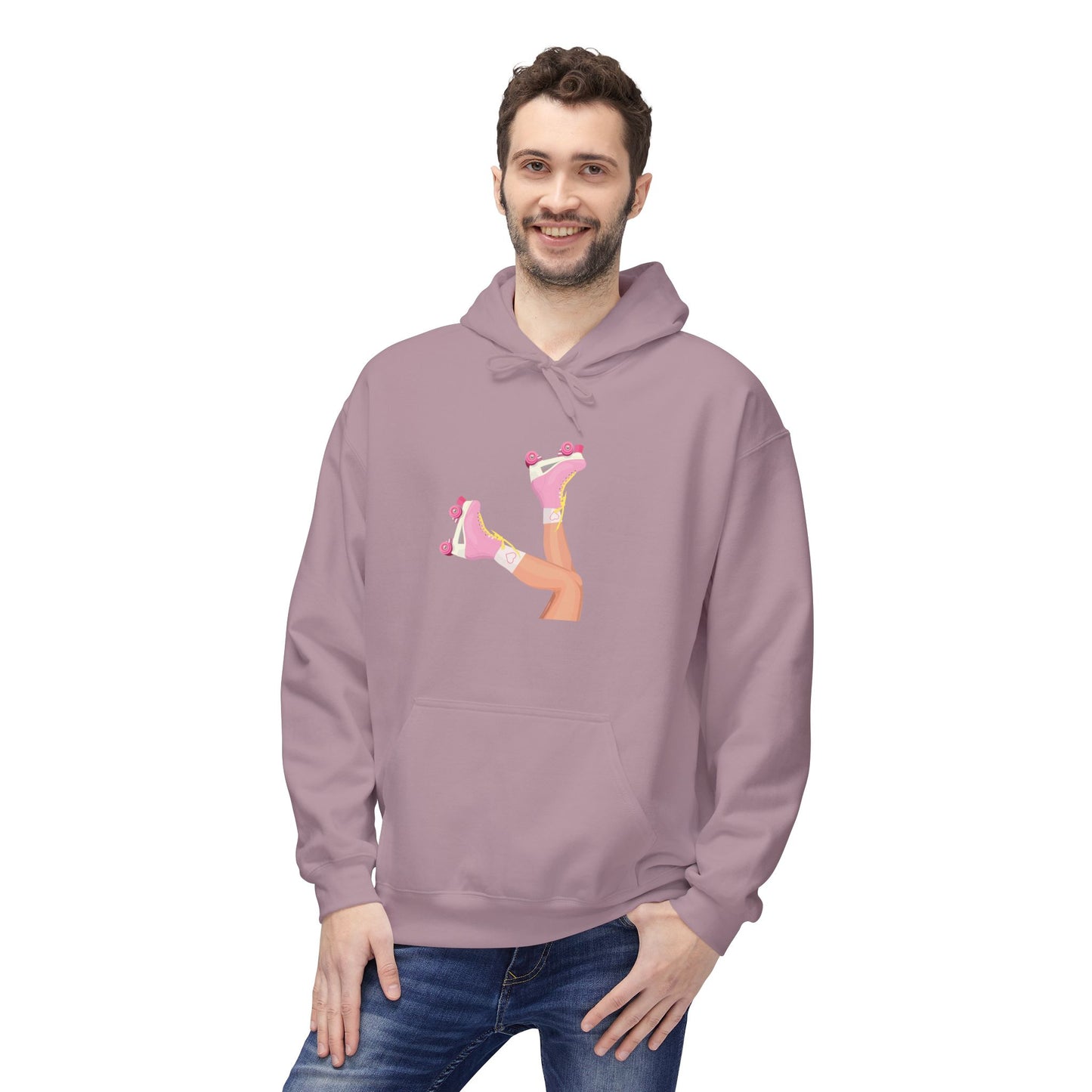 Roller Skates Hoodie | Y2K Aesthetic Sweatshirt | Retro 90s Pullover | Cute Statement Hoodie