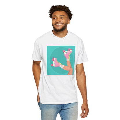 Pink Roller Skates T-Shirt | Retro 90s Y2K Aesthetic Tee | Gift for her