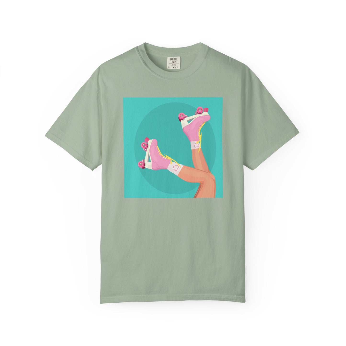 Pink Roller Skates T-Shirt | Retro 90s Y2K Aesthetic Tee | Gift for her