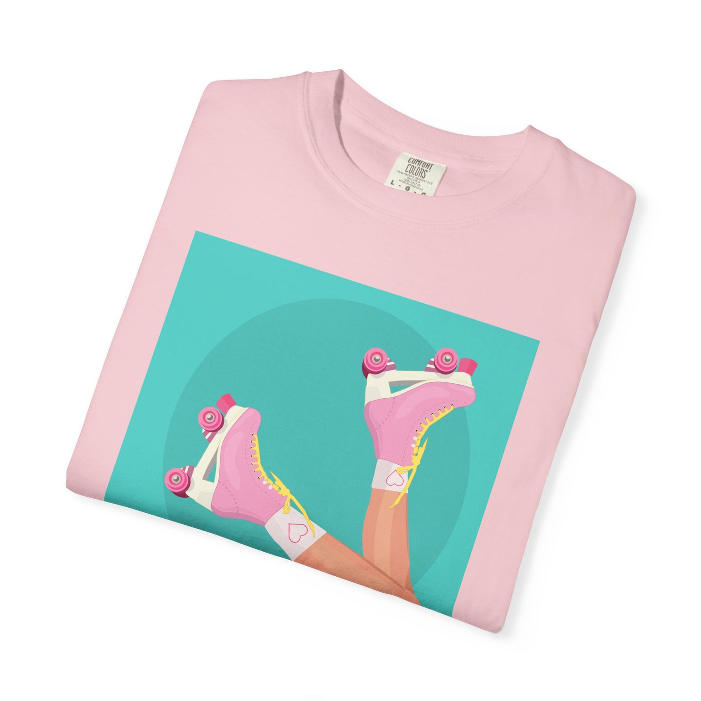 Pink Roller Skates T-Shirt | Retro 90s Y2K Aesthetic Tee | Gift for her