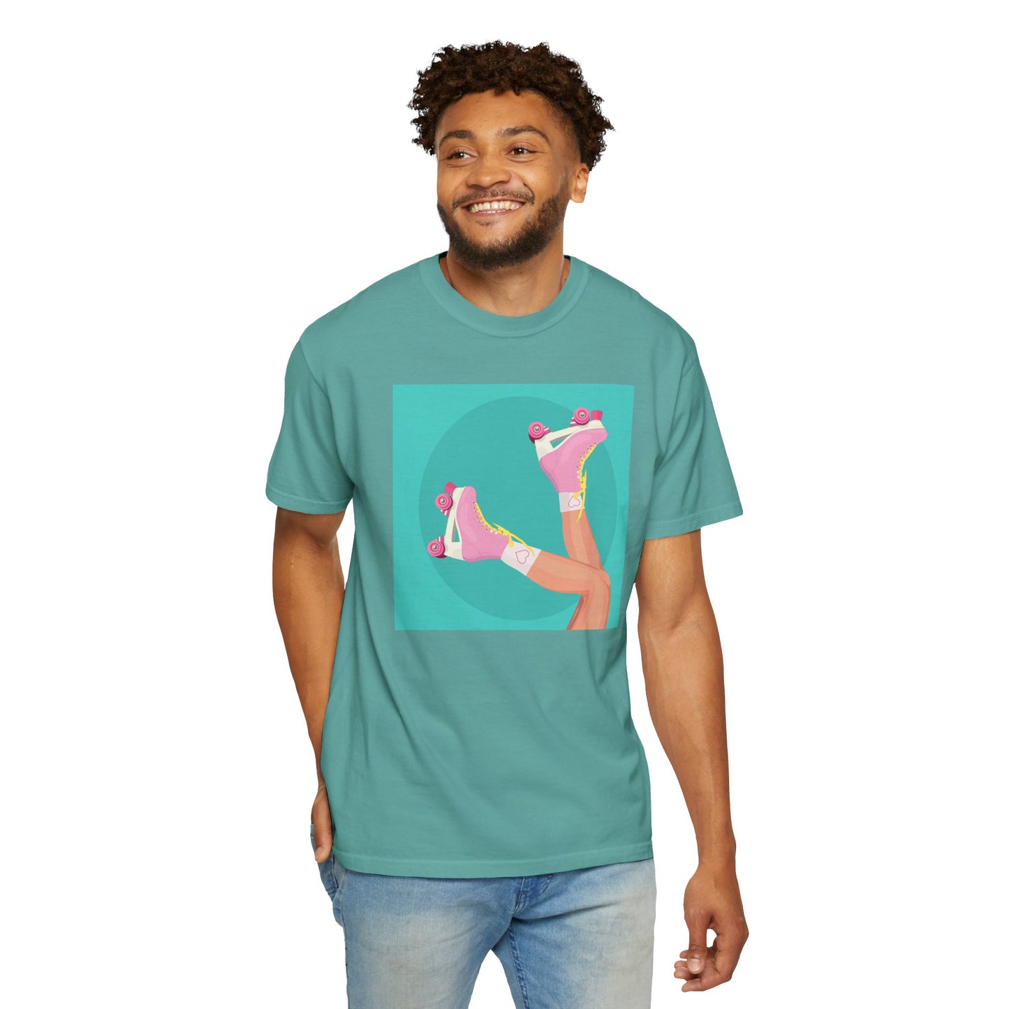 Pink Roller Skates T-Shirt | Retro 90s Y2K Aesthetic Tee | Gift for her