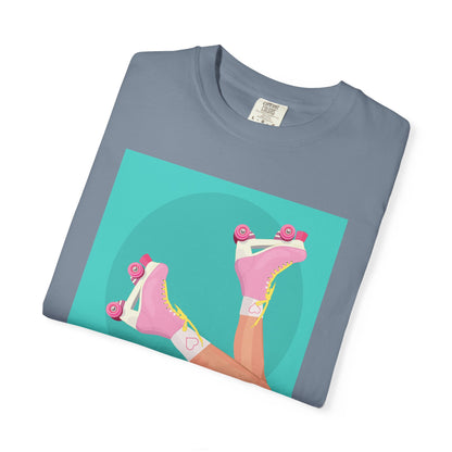Pink Roller Skates T-Shirt | Retro 90s Y2K Aesthetic Tee | Gift for her