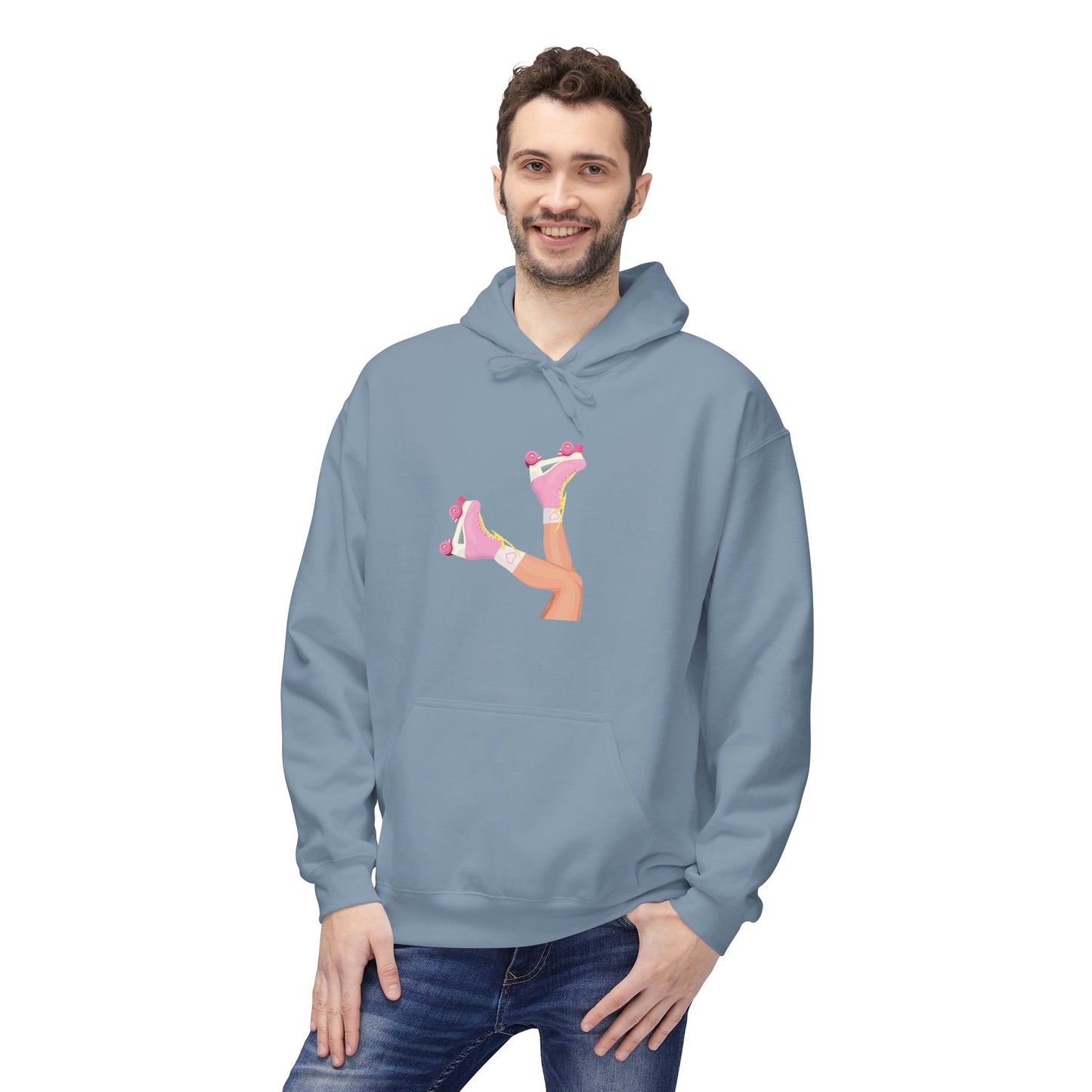 Roller Skates Hoodie | Y2K Aesthetic Sweatshirt | Retro 90s Pullover | Cute Statement Hoodie