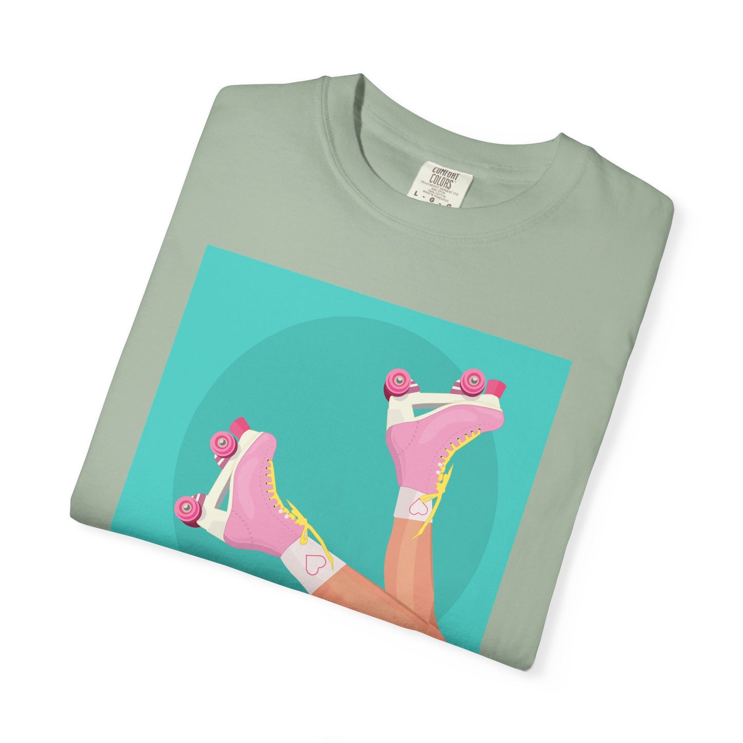 Pink Roller Skates T-Shirt | Retro 90s Y2K Aesthetic Tee | Gift for her