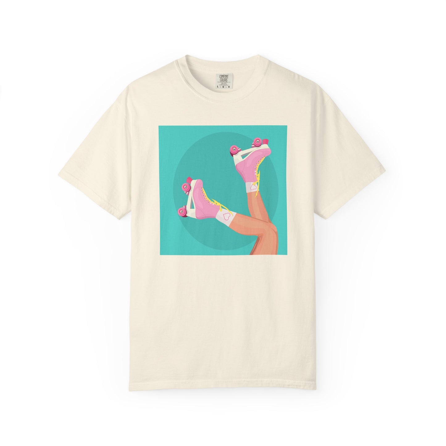 Pink Roller Skates T-Shirt | Retro 90s Y2K Aesthetic Tee | Gift for her