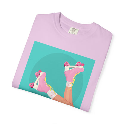 Pink Roller Skates T-Shirt | Retro 90s Y2K Aesthetic Tee | Gift for her