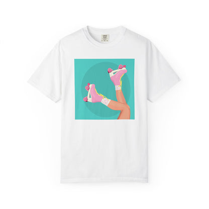 Pink Roller Skates T-Shirt | Retro 90s Y2K Aesthetic Tee | Gift for her