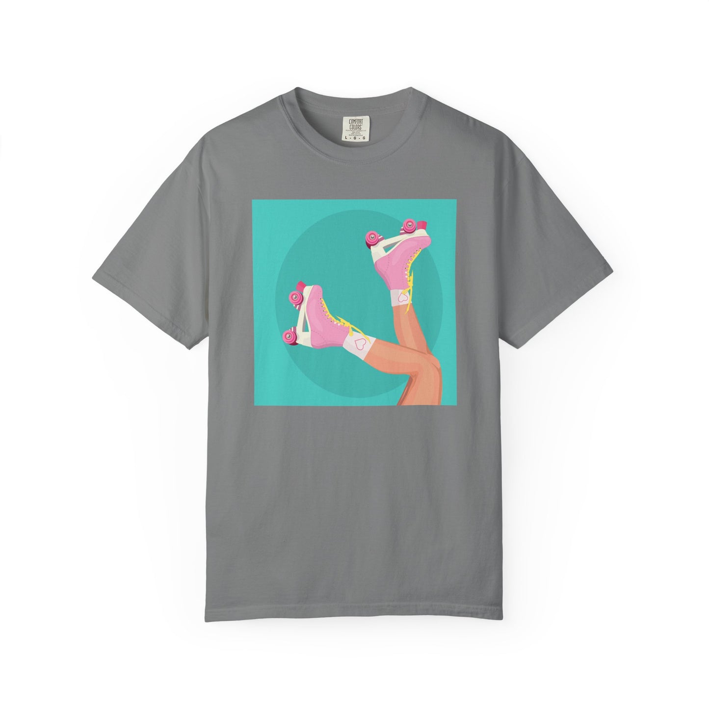 Pink Roller Skates T-Shirt | Retro 90s Y2K Aesthetic Tee | Gift for her