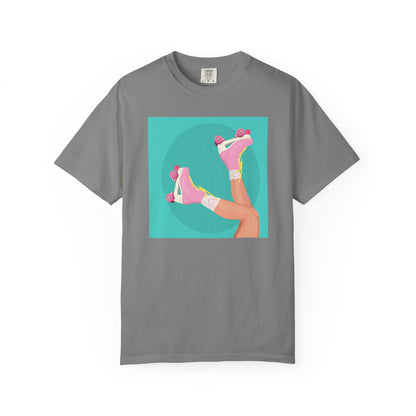 Pink Roller Skates T-Shirt | Retro 90s Y2K Aesthetic Tee | Gift for her