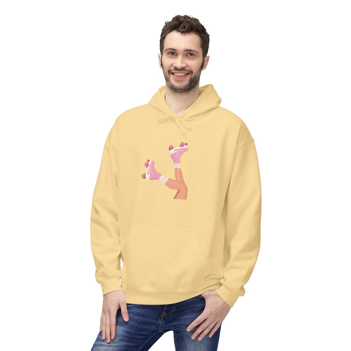 Roller Skates Hoodie | Y2K Aesthetic Sweatshirt | Retro 90s Pullover | Cute Statement Hoodie