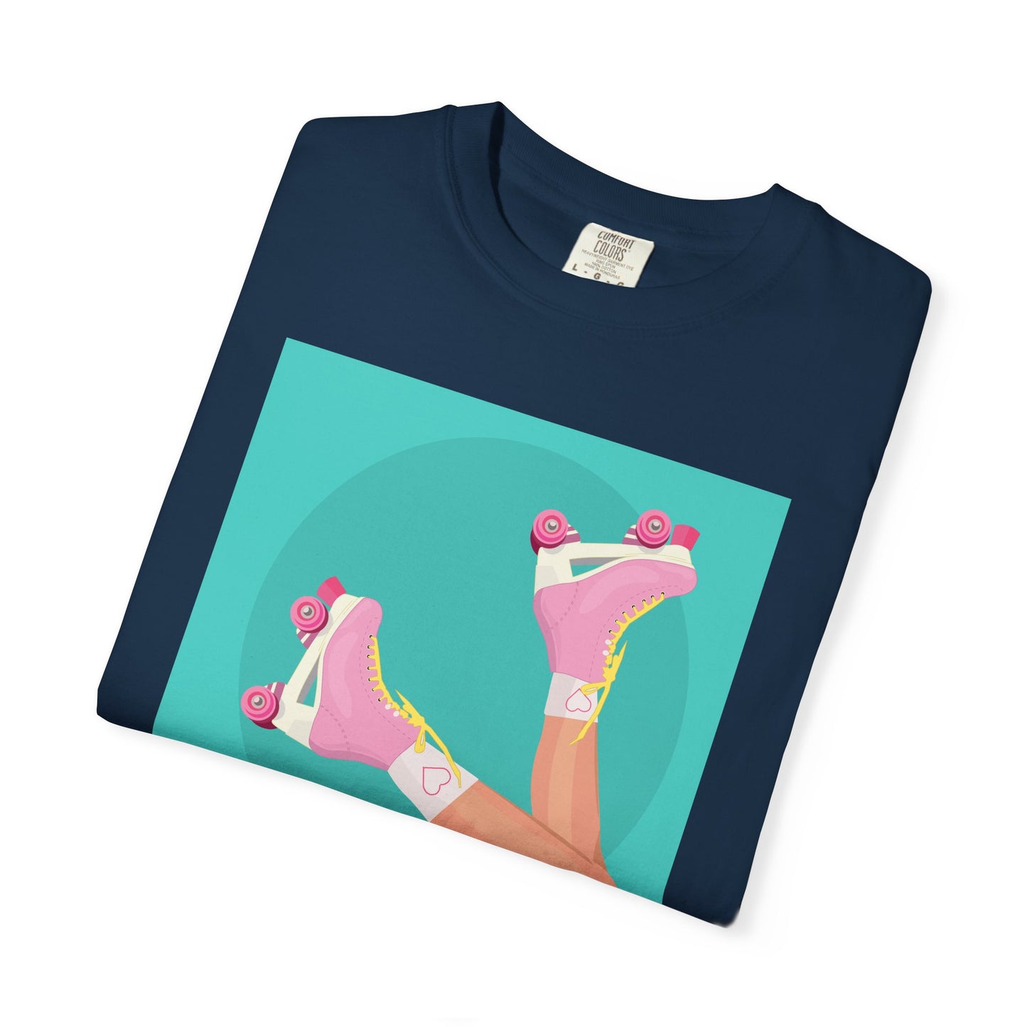 Pink Roller Skates T-Shirt | Retro 90s Y2K Aesthetic Tee | Gift for her