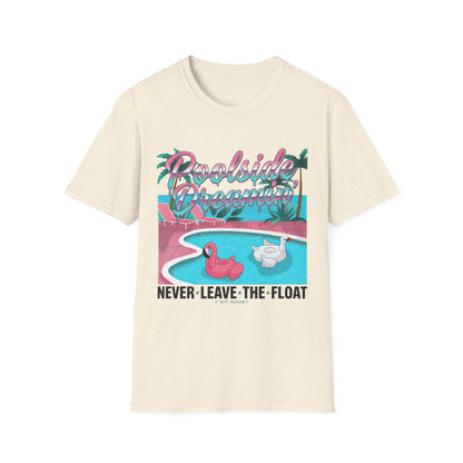 Poolside Dreams T-Shirt — "Never Leave the Float" Retro Swim Tee