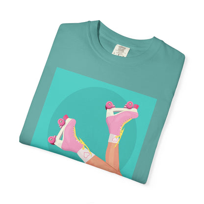 Pink Roller Skates T-Shirt | Retro 90s Y2K Aesthetic Tee | Gift for her
