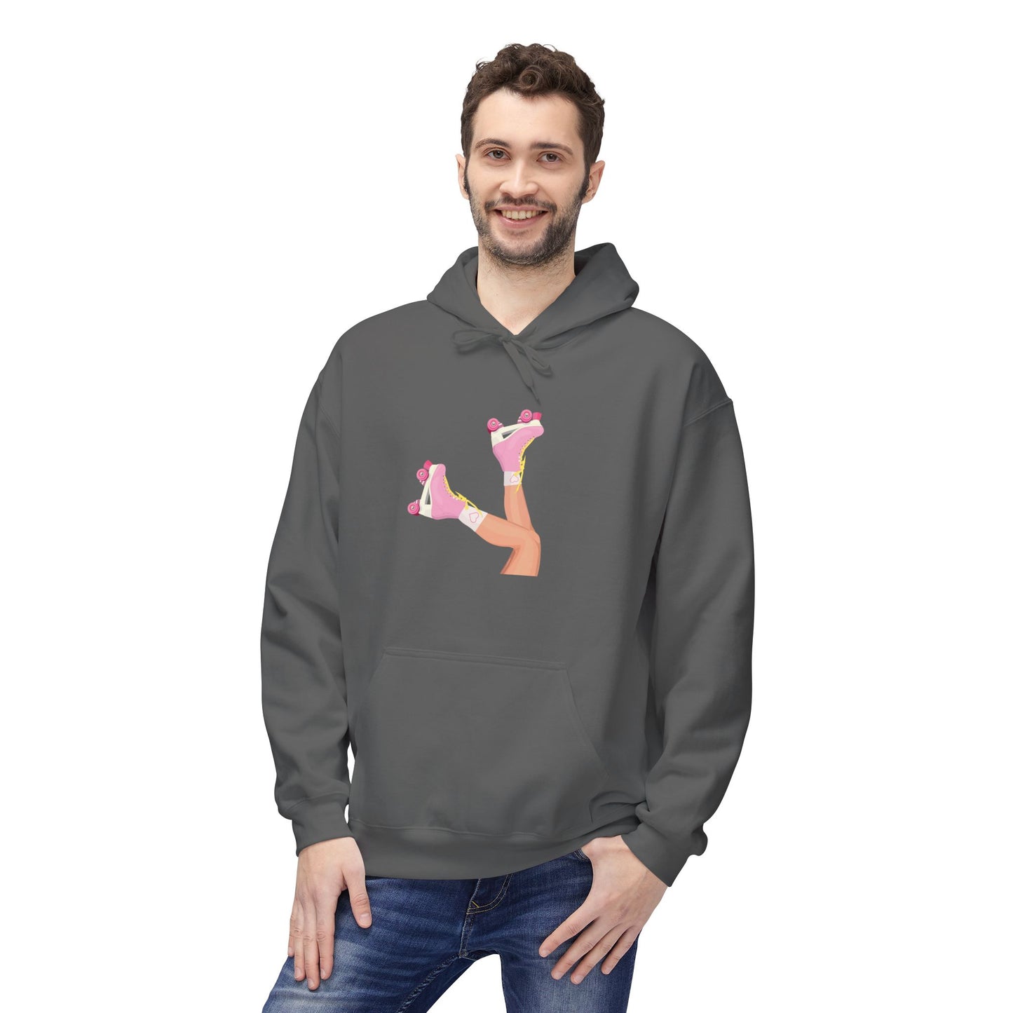 Roller Skates Hoodie | Y2K Aesthetic Sweatshirt | Retro 90s Pullover | Cute Statement Hoodie