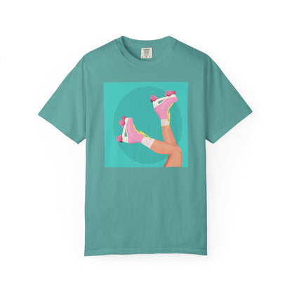 Pink Roller Skates T-Shirt | Retro 90s Y2K Aesthetic Tee | Gift for her