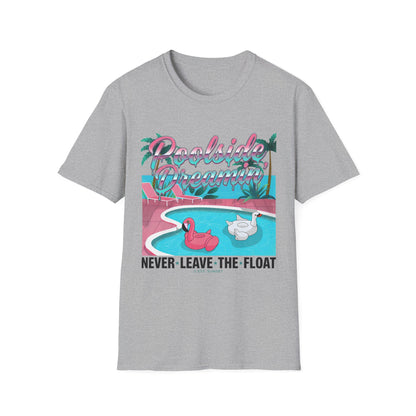 Poolside Dreams T-Shirt — "Never Leave the Float" Retro Swim Tee