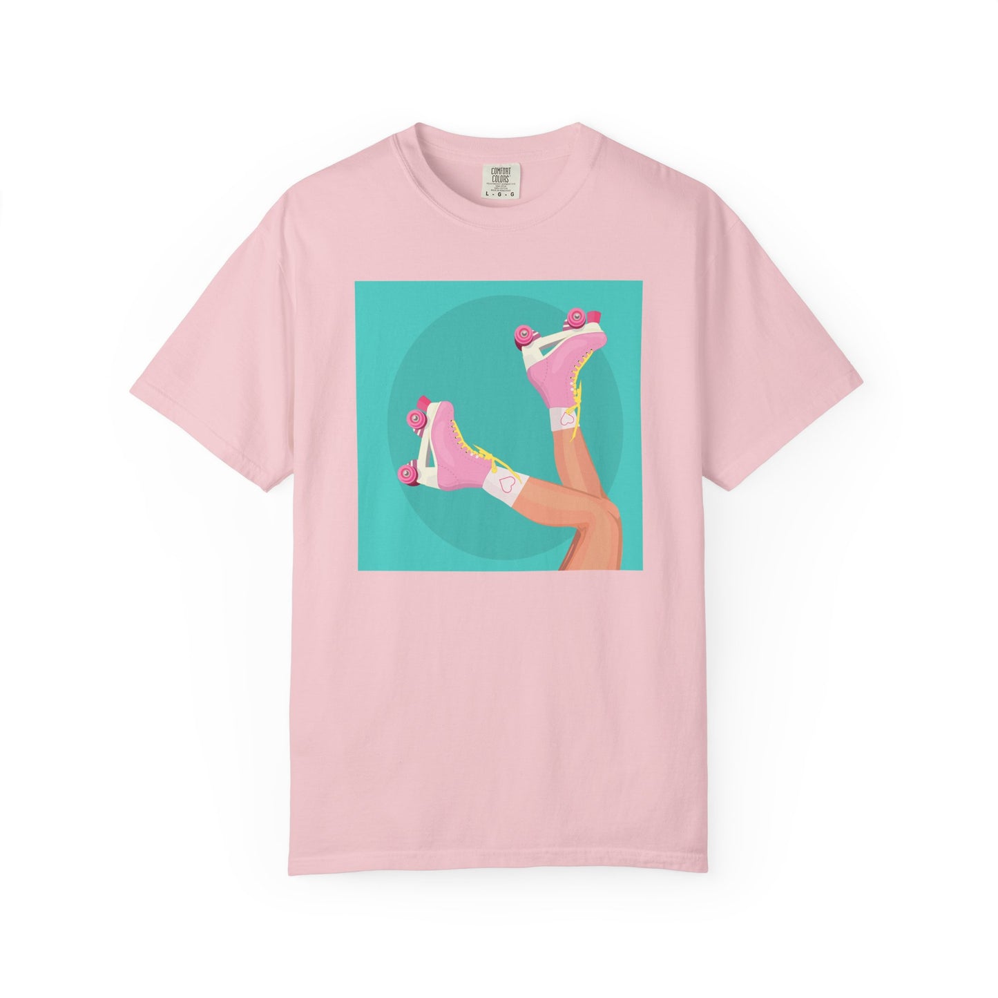 Pink Roller Skates T-Shirt | Retro 90s Y2K Aesthetic Tee | Gift for her