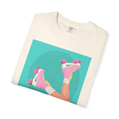 Pink Roller Skates T-Shirt | Retro 90s Y2K Aesthetic Tee | Gift for her