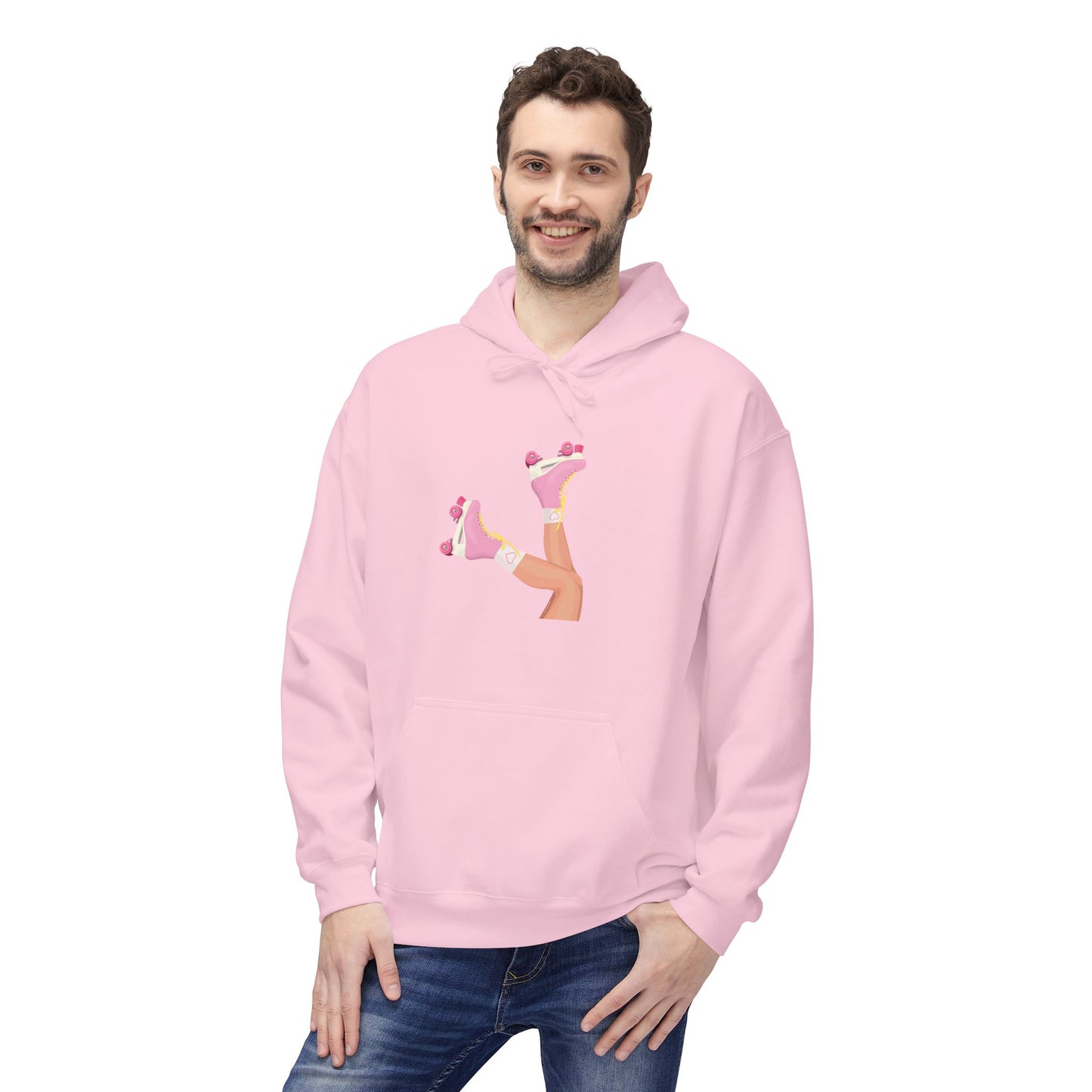 Roller Skates Hoodie | Y2K Aesthetic Sweatshirt | Retro 90s Pullover | Cute Statement Hoodie
