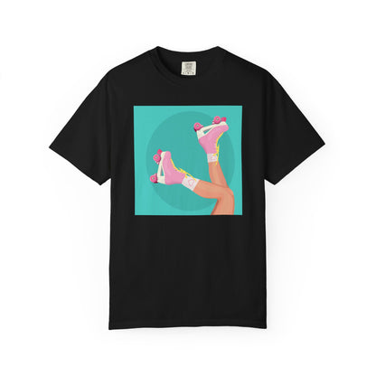 Pink Roller Skates T-Shirt | Retro 90s Y2K Aesthetic Tee | Gift for her