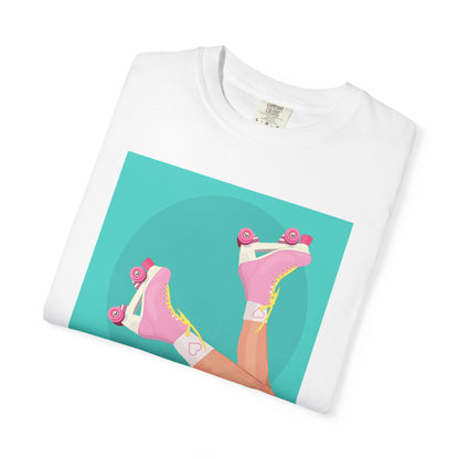 Pink Roller Skates T-Shirt | Retro 90s Y2K Aesthetic Tee | Gift for her