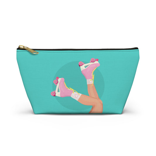 Roller Skates Aesthetic Y2K Makeup Cosmetic Bag | Cute Pencil Case