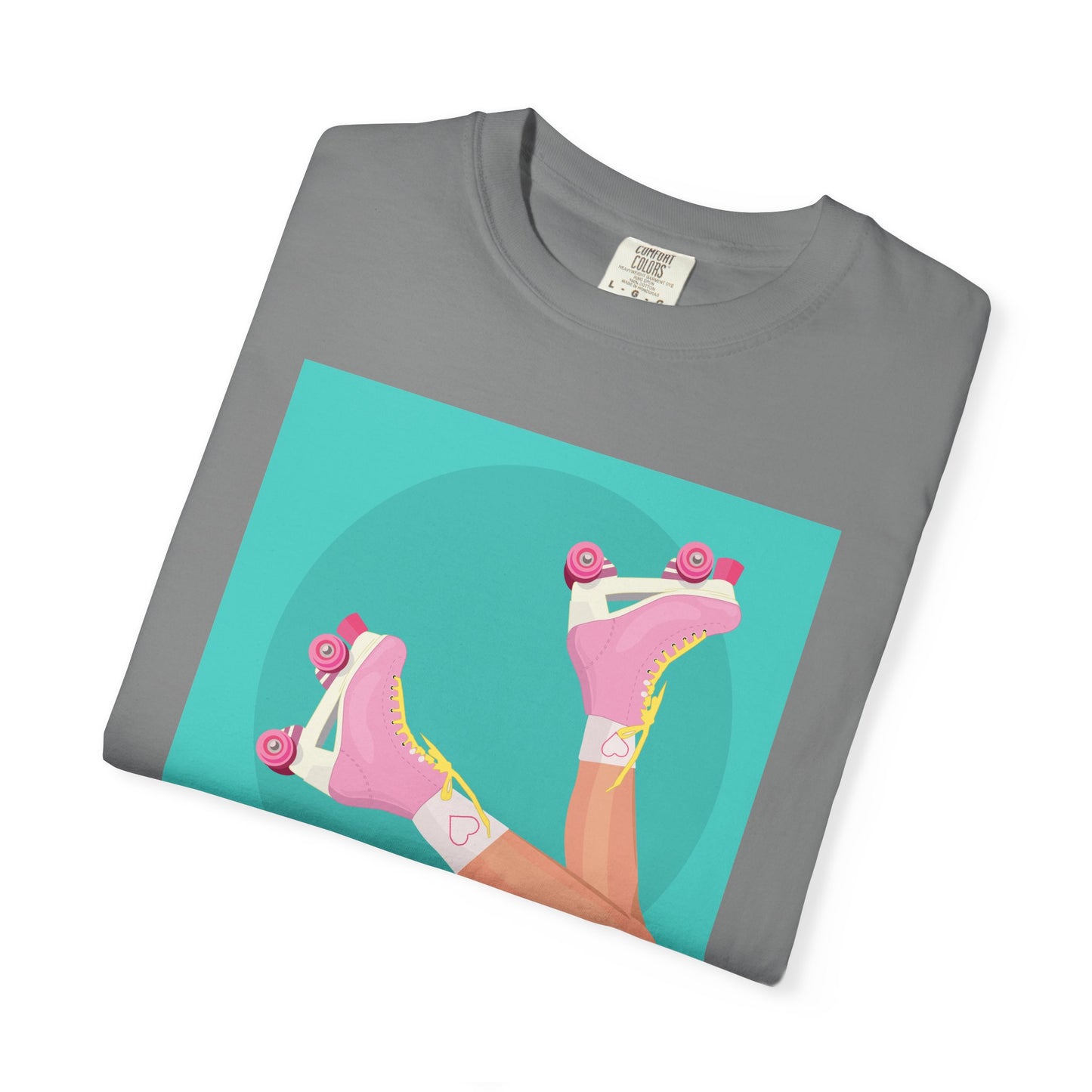 Pink Roller Skates T-Shirt | Retro 90s Y2K Aesthetic Tee | Gift for her