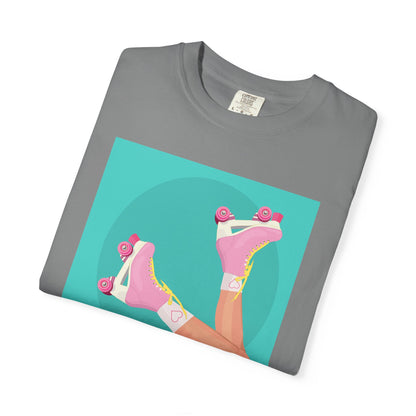 Pink Roller Skates T-Shirt | Retro 90s Y2K Aesthetic Tee | Gift for her