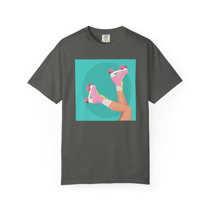 Pink Roller Skates T-Shirt | Retro 90s Y2K Aesthetic Tee | Gift for her