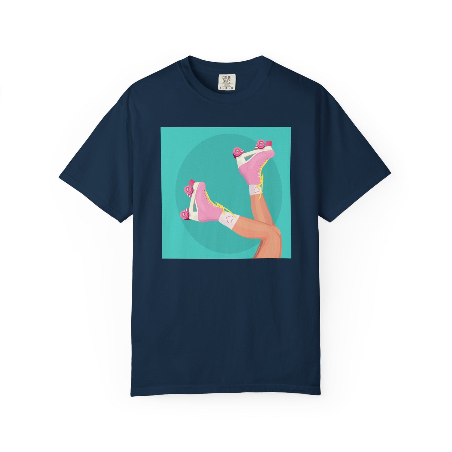 Pink Roller Skates T-Shirt | Retro 90s Y2K Aesthetic Tee | Gift for her